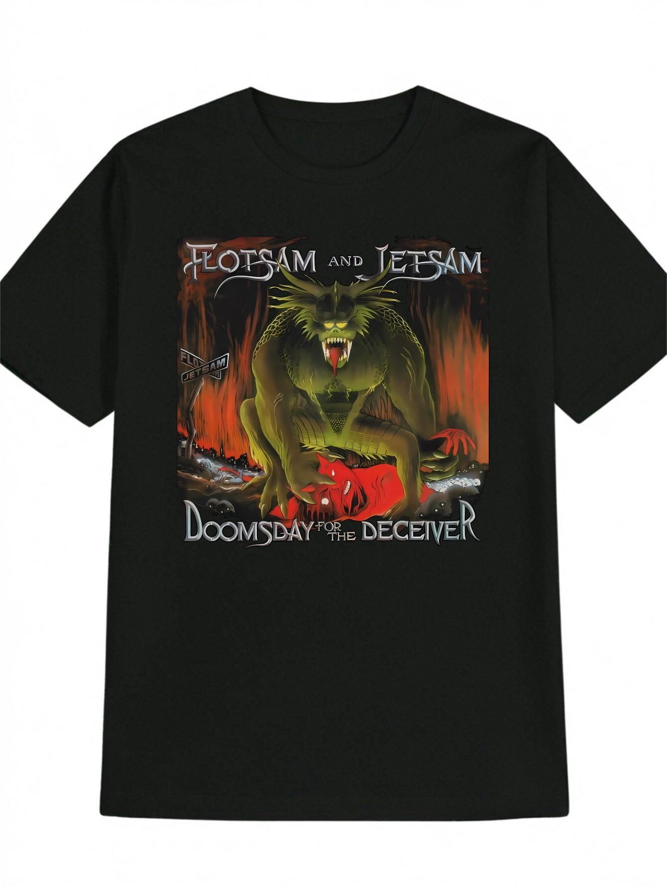 Graphic T-shirt - Apocalyptic Monster Design with Flames - Heavy Metal Inspired Casual Tee - Black Shirt for Concerts XXL
Graphic T-shirt - Apocalyptic Monster Design with Flames - Heavy Metal Inspired Casual Tee - Black Shirt for Concerts XXL