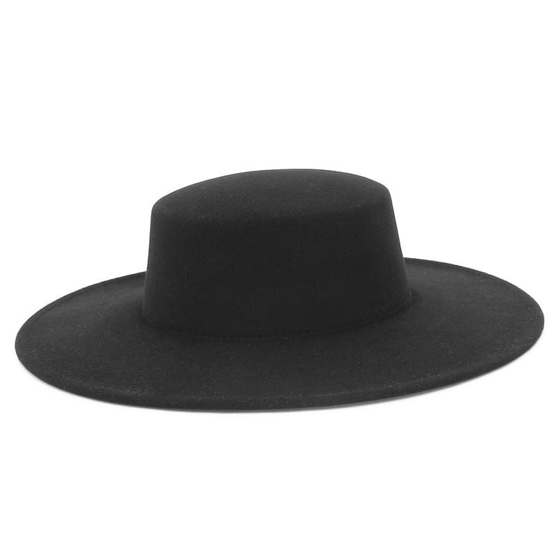 GEMVIE Women Men Wide Brim Fedora Hats Female Flat Top Felt Church Panama Cap Boater Hats 55-57cm чорний
GEMVIE Women Men Wide Brim Fedora Hats Female Flat Top Felt Church Panama Cap Boater Hats 55-57cm чорний
