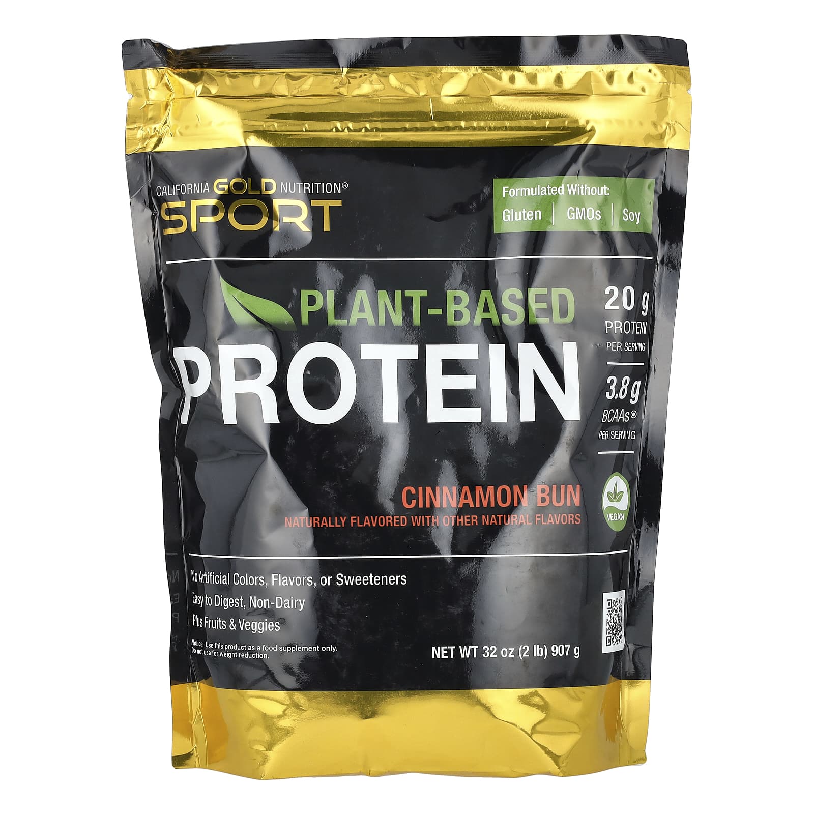Sports, Vegetable Protein, Organic Brown Rice Protein Concentrate, Flaxseed, Chia Seed, Cinnamon Bun, 907G (2Lb)
Sports, Vegetable Protein, Organic Brown Rice Protein Concentrate, Flaxseed, Chia Seed, Cinnamon Bun, 907G (2Lb)