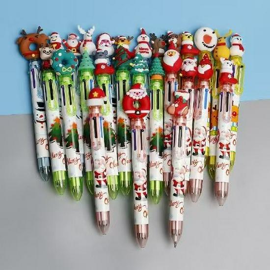 Creative Christmas 6-Color Ballpoint Pen with Cartoon Santa Claus - Ideal for Holiday Journaling and Student Prizes. Bullet Tip 0.5
Creative Christmas 6-Color Ballpoint Pen with Cartoon Santa Claus - Ideal for Holiday Journaling and Student Prizes. Bullet Tip 0.5