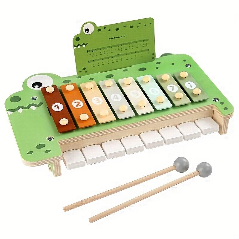 Wooden Crocodile Music Bench with Xylophone,Youngsters Musical, Hand Eye Coordination Development, Ideal for Kids Day, Christmas, Birthday Gift Little Alligator Piano
Wooden Crocodile Music Bench with Xylophone,Youngsters Musical, Hand Eye Coordination Development, Ideal for Kids Day, Christmas, Birthday Gift Little Alligator Piano