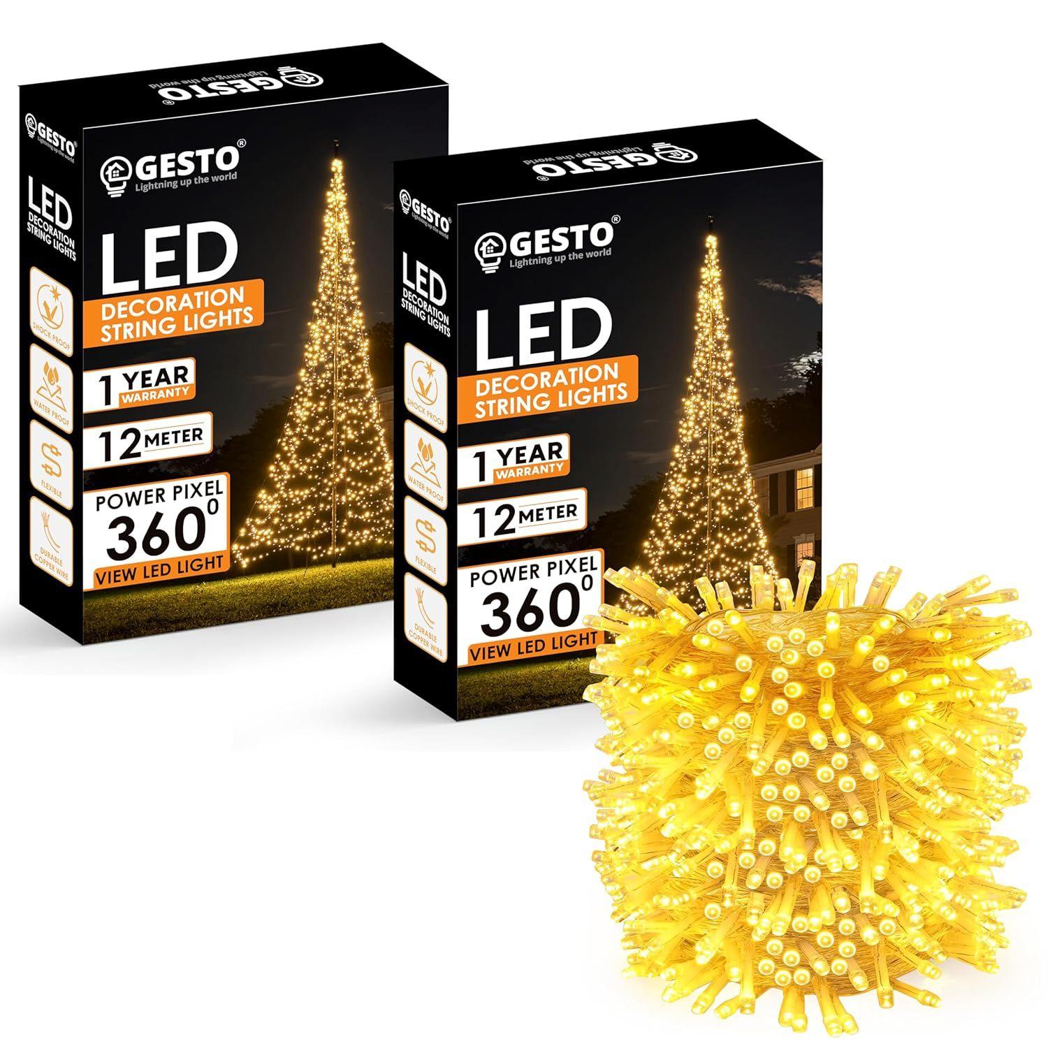 Warm White Led Serial String Lights – Waterproof Copper Wire Yellow Fairy Lights for Home Decoration,Christmas, Deepawali & Diwali Decoration Lights 12 Meter | Pack of 2)
Warm White Led Serial String Lights – Waterproof Copper Wire Yellow Fairy Lights for Home Decoration,Christmas, Deepawali & Diwali Decoration Lights 12 Meter | Pack of 2)
