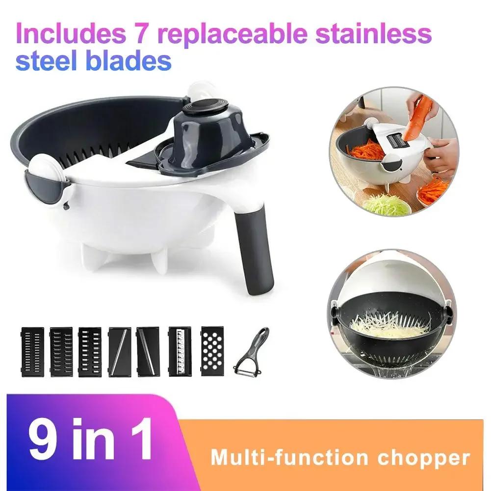Multifunctional Vegetable Cutter Grater 9 In 1 Quick Slicing Shredding Potato Peeler Cutter Carrot Onion Grater Shredder Chopper
Multifunctional Vegetable Cutter Grater 9 In 1 Quick Slicing Shredding Potato Peeler Cutter Carrot Onion Grater Shredder Chopper