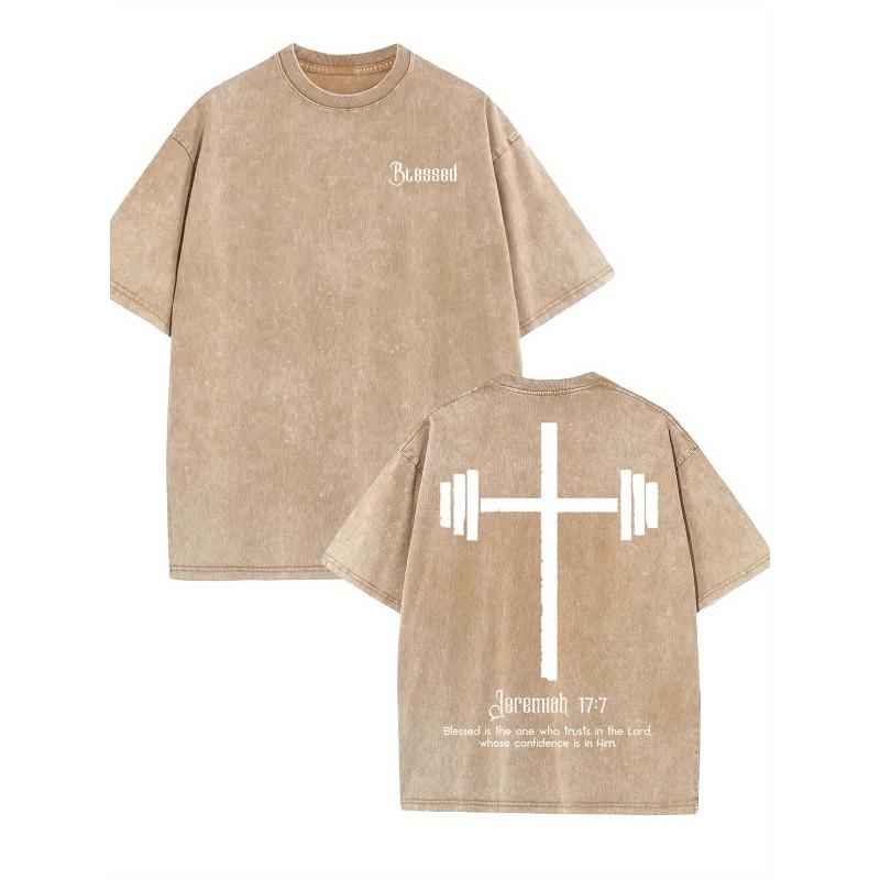 Oversized Vintage Washed T-Shirt for Men, Featuring a Relaxed Fit with a Round Neck And Short Sleeves. The Front Displays The Word Holy , All-Season 5XL дубильна кора
Oversized Vintage Washed T-Shirt for Men, Featuring a Relaxed Fit with a Round Neck And Short Sleeves. The Front Displays The Word Holy , All-Season 5XL дубильна кора