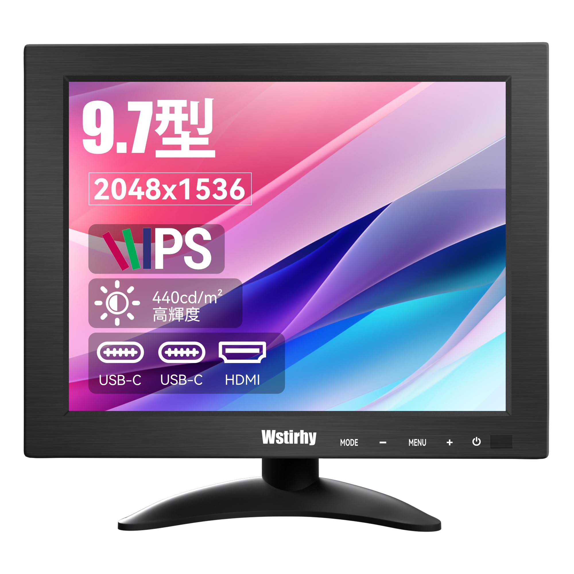 Wstirhy Small Monitor inch 2048 x 1536 IPS x 178 Degree Viewing VESA 75 x with for 9.7 Panel, USB-C 2/HDMI Connection, 440cd/m², Angle, 75mm, Built-in чорний
Wstirhy Small Monitor inch 2048 x 1536 IPS x 178 Degree Viewing VESA 75 x with for 9.7 Panel, USB-C 2/HDMI Connection, 440cd/m², Angle, 75mm, Built-in чорний