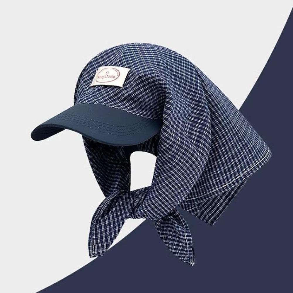 Cotton Scarf Peaked Cap Plaid Triangle Headscarf Hat Breathable Y2K Headscarf Baseball Hat Spring темно-синього кольору
Cotton Scarf Peaked Cap Plaid Triangle Headscarf Hat Breathable Y2K Headscarf Baseball Hat Spring темно-синього кольору