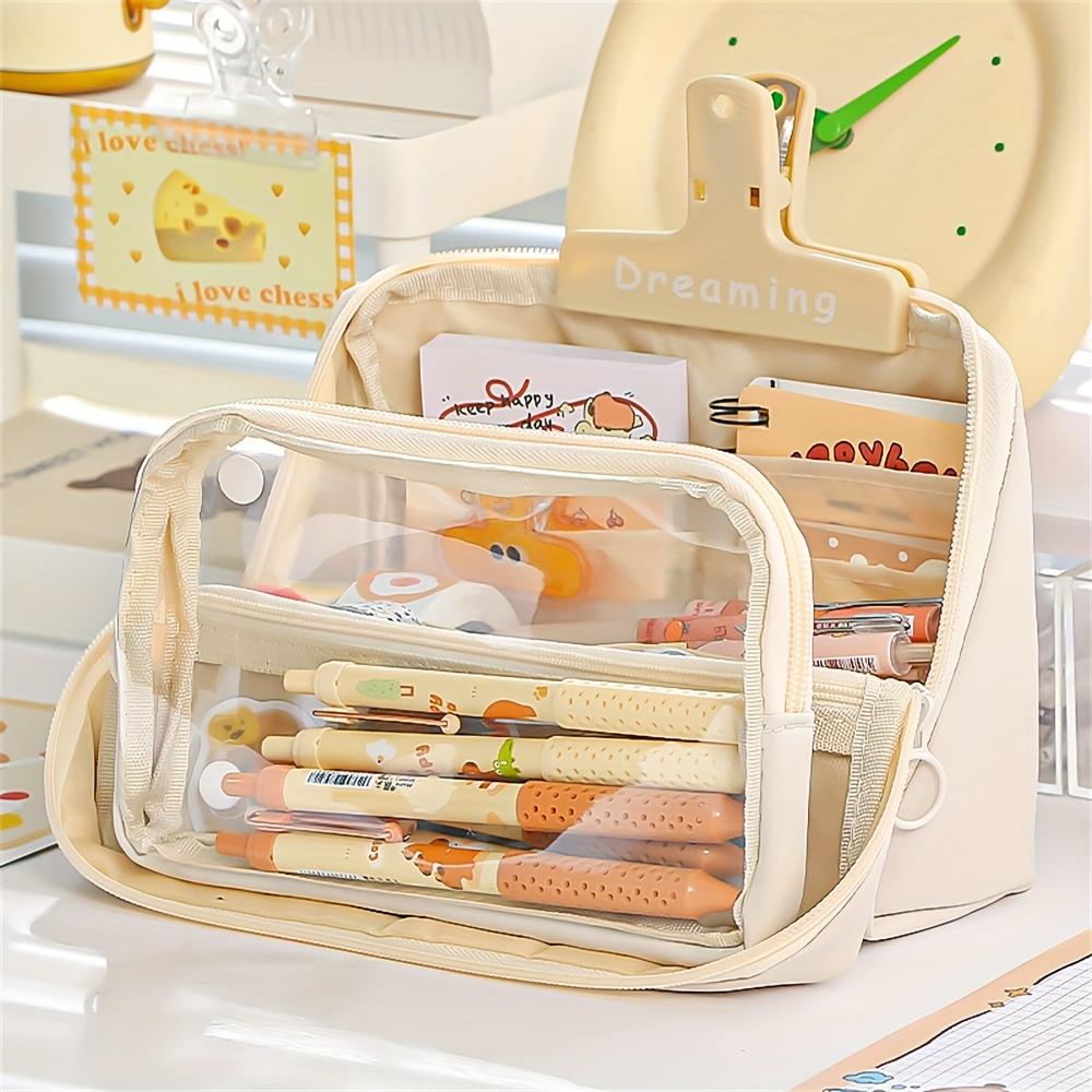 1 Large Capacity Pencil Case with 9 Compartments, Multi Slot Durable Pencil Case, Storage Box, Suitable for Teenagers бежевий
1 Large Capacity Pencil Case with 9 Compartments, Multi Slot Durable Pencil Case, Storage Box, Suitable for Teenagers бежевий