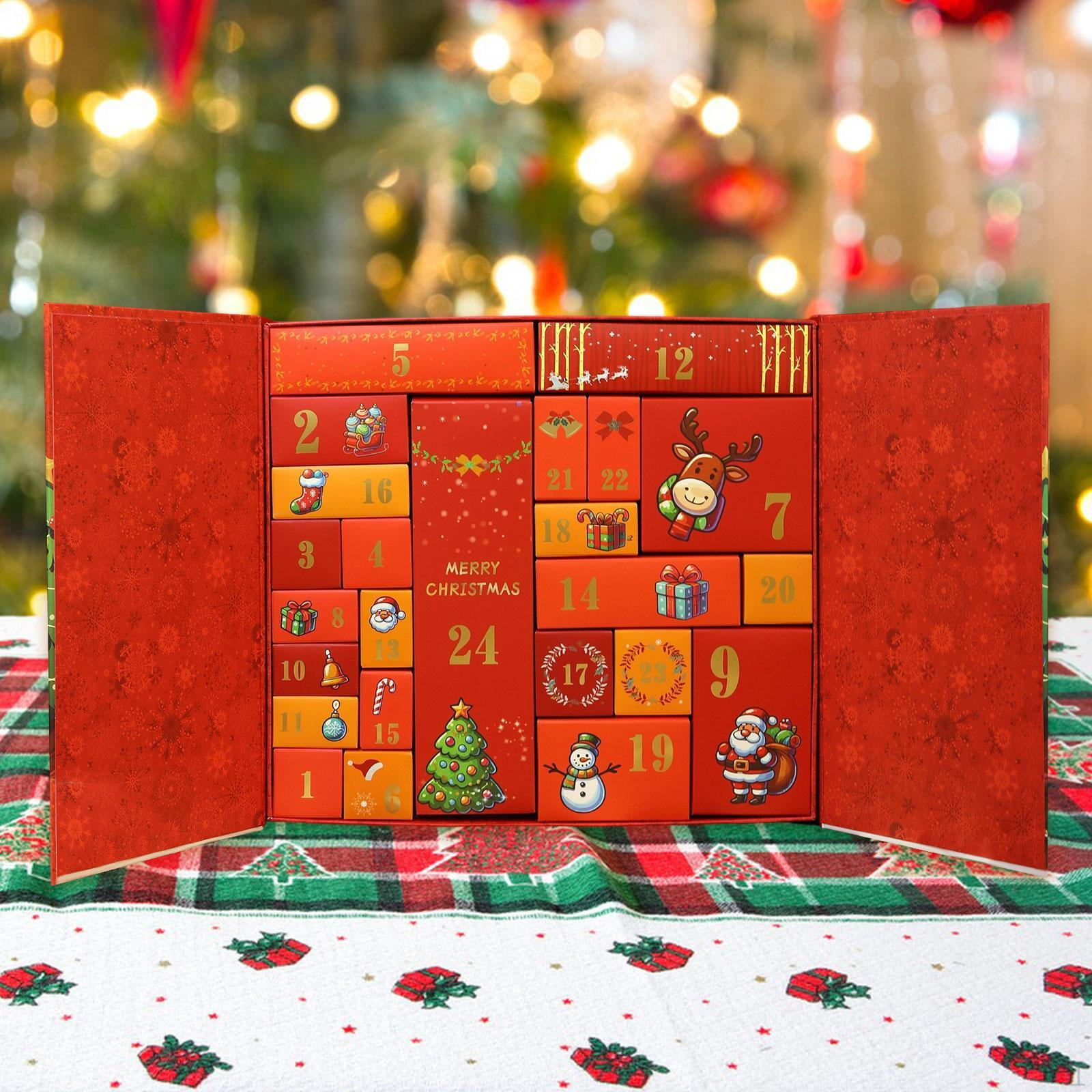 Коробки адвент-календаря Прочная бумага Рождественское украшение
Коробки адвент-календаря Прочная бумага Рождественское украшение