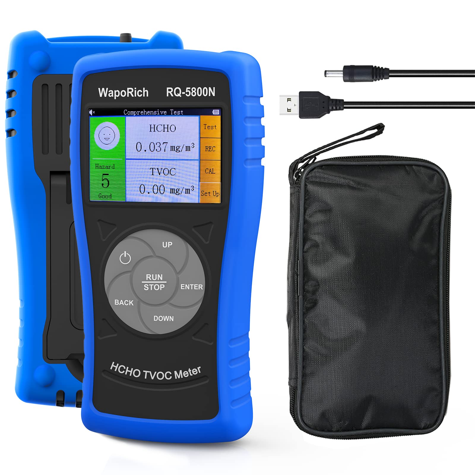 Air Quality Pollution Formaldehyde Detector Professional HCHO TVOC Can be Used for Home Office and Different Occasions Colorful LCD Screen USB
Air Quality Pollution Formaldehyde Detector Professional HCHO TVOC Can be Used for Home Office and Different Occasions Colorful LCD Screen USB