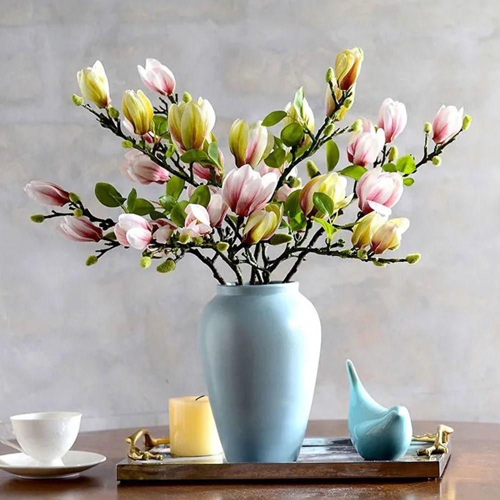 68cm Artificial Magnolia Branch Real Touch Artificial Orchid Flowers Outdoor Garden Decor розовый
68cm Artificial Magnolia Branch Real Touch Artificial Orchid Flowers Outdoor Garden Decor розовый