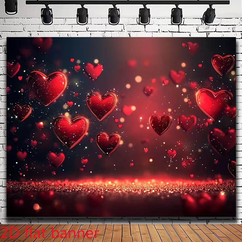2D Hearts Backdrop for Valentine s Day, Anniversary & Romantic Themed Party 47.2x31.5inch/120*80cm
2D Hearts Backdrop for Valentine s Day, Anniversary & Romantic Themed Party 47.2x31.5inch/120*80cm