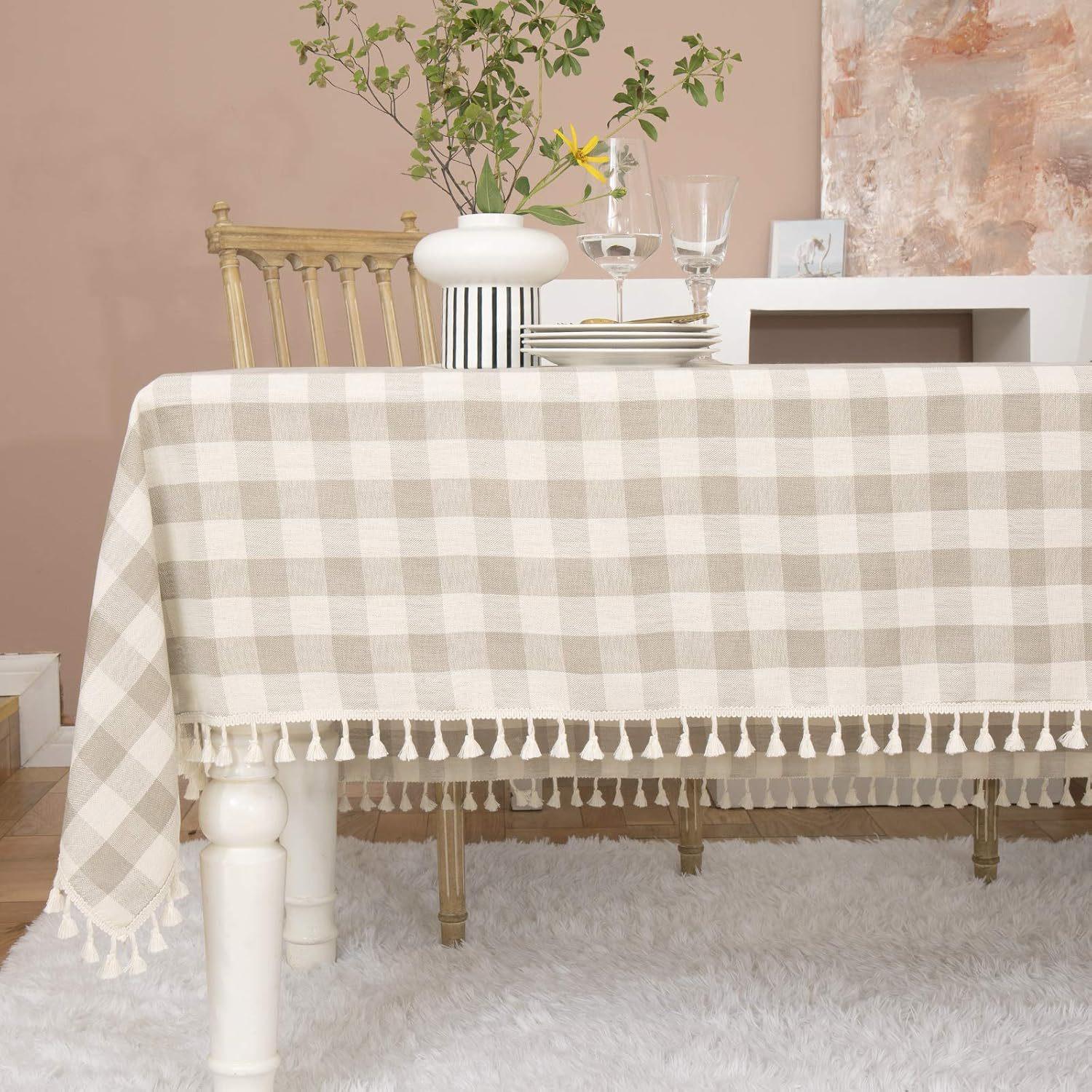 1pcs Checkered Fashion Simple Nordic Tassel Tablecloth Family Gathering Tea Table Cloth Beautiful Living Room Kitchen Dust-proof Decoration Cover 100*140cm 1pcs
1pcs Checkered Fashion Simple Nordic Tassel Tablecloth Family Gathering Tea Table Cloth Beautiful Living Room Kitchen Dust-proof Decoration Cover 100*140cm 1pcs
