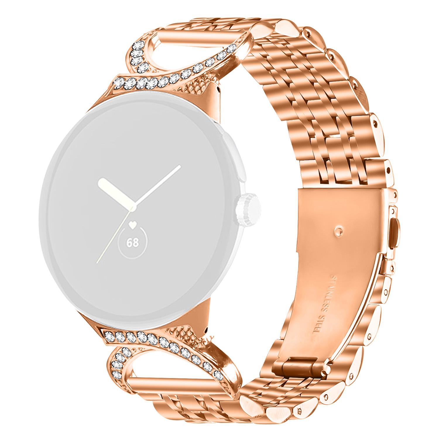 Ремінець для годинника Google Pixel Watch 3 41 мм / Watch 2 / Watch Seven Bead з нержавіючої сталі зі з єднувачем у стилі Бичачий Ріг з камінням страз
Ремінець для годинника Google Pixel Watch 3 41 мм / Watch 2 / Watch Seven Bead з нержавіючої сталі зі з єднувачем у стилі Бичачий Ріг з камінням страз