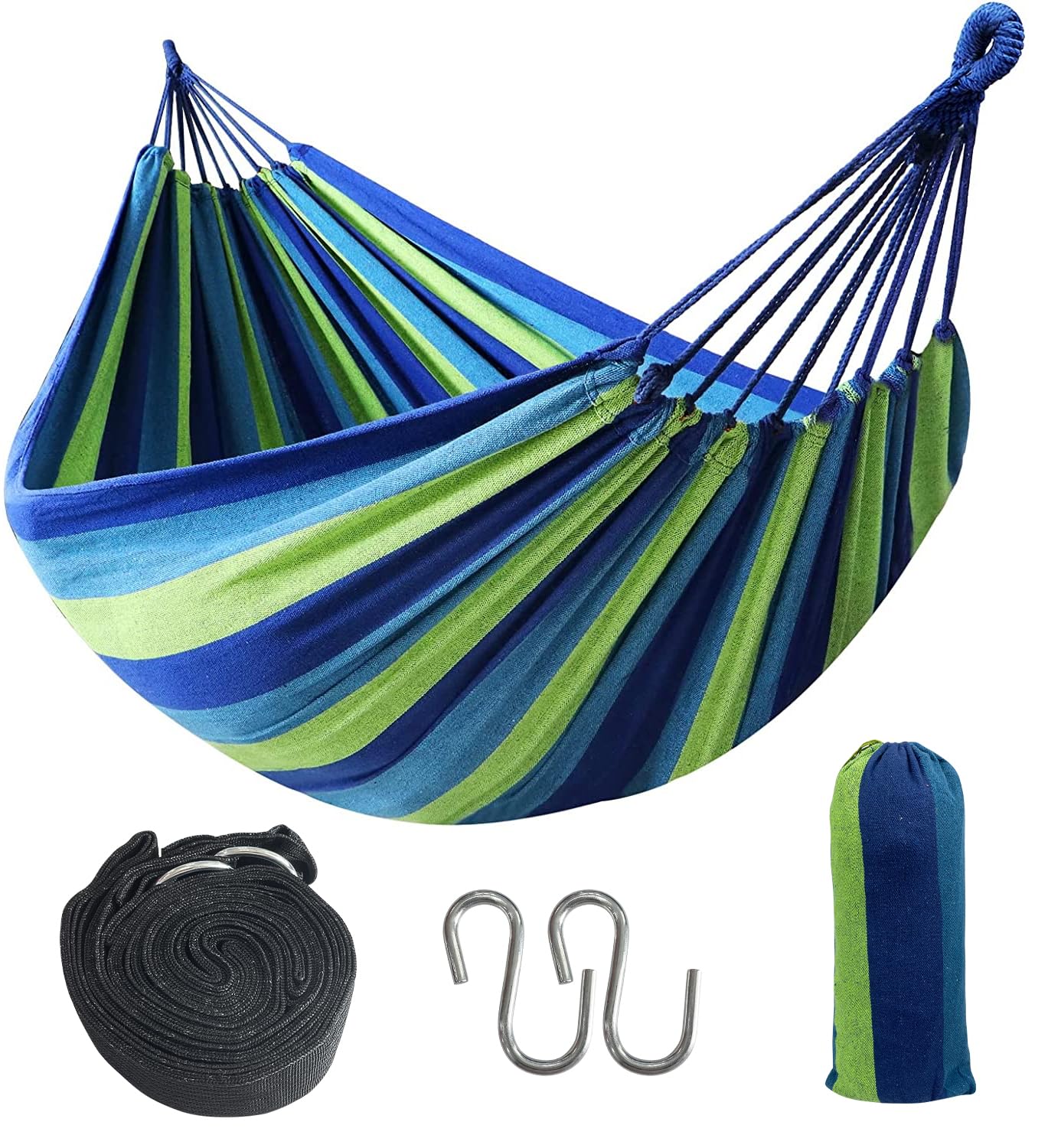 Socpuro Lightweight and Compact Hammock with cable ties for 2 to 3 people Camping Outdoor Cotton Cloth Hammock Hanging Hammock Classic Type Nap Wraps
Socpuro Lightweight and Compact Hammock with cable ties for 2 to 3 people Camping Outdoor Cotton Cloth Hammock Hanging Hammock Classic Type Nap Wraps