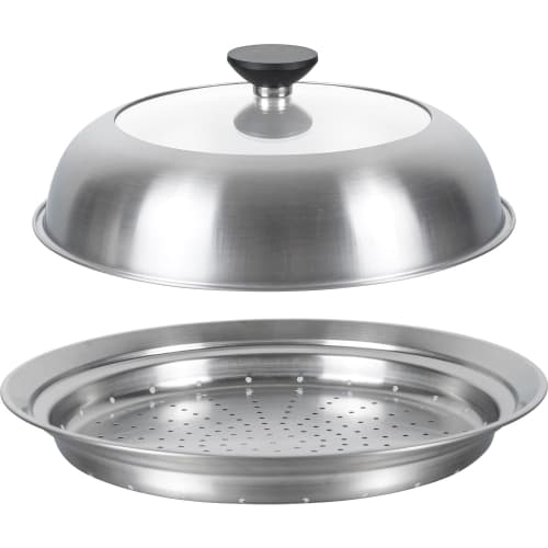 Крышка для сковороды Wahei Freize, куполообразная, 24~26 см, просто поместите ее, легко готовьте на пару, крышка для сковороды из нержавеющей стали Cook Deli AME-7438
Крышка для сковороды Wahei Freize, куполообразная, 24~26 см, просто поместите ее, легко готовьте на пару, крышка для сковороды из нержавеющей стали Cook Deli AME-7438