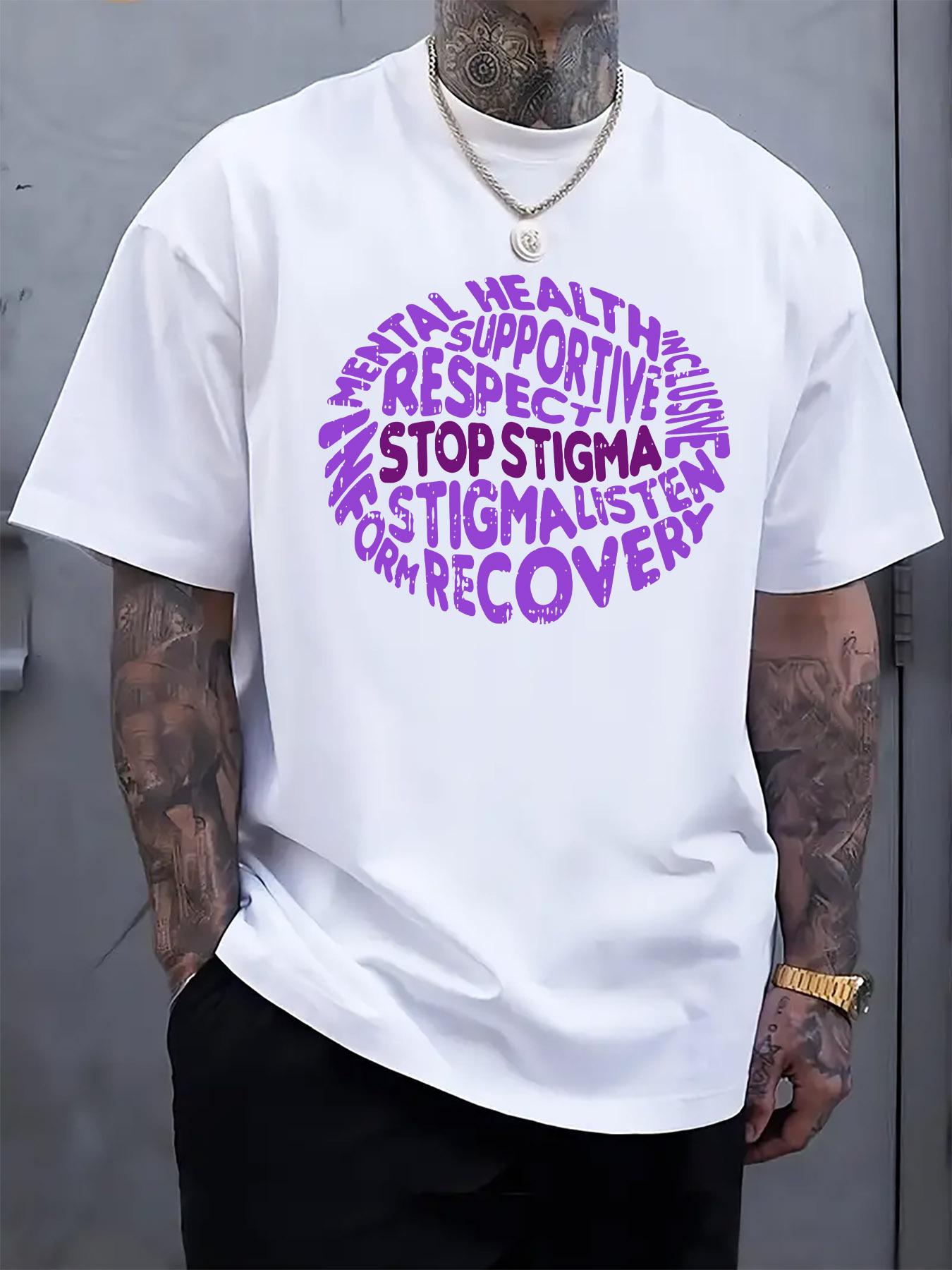 Anti-Stigma Graphic Print T-shirt - Mental Health Supportive Design XXXL
Anti-Stigma Graphic Print T-shirt - Mental Health Supportive Design XXXL