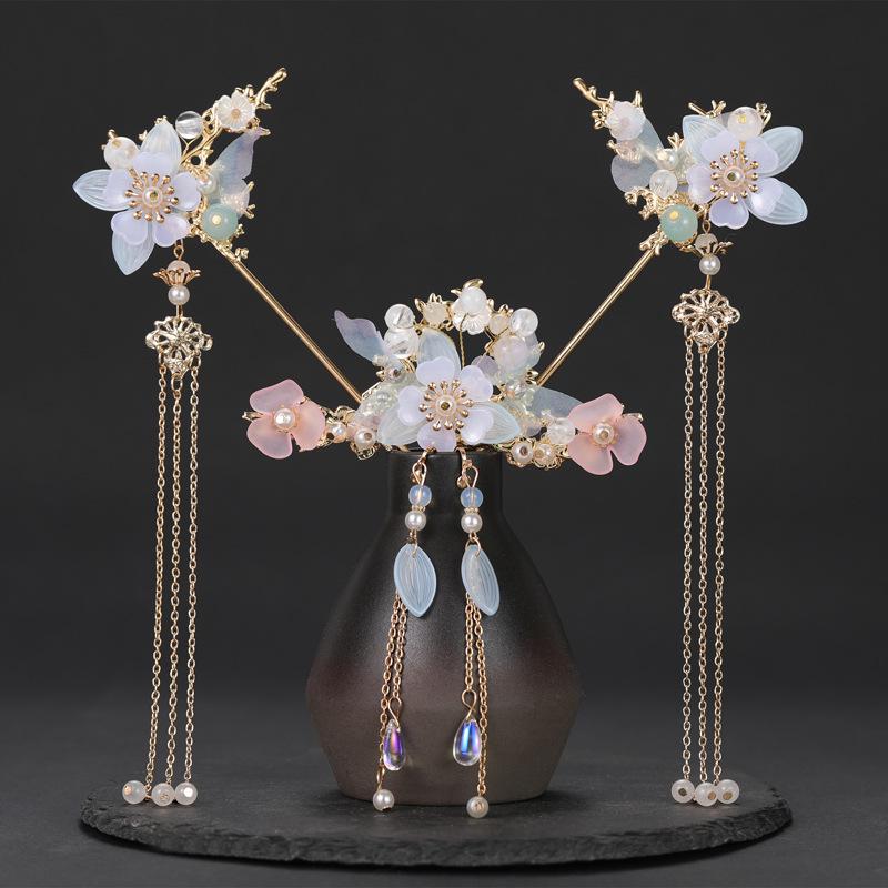 Набор шелковых заколок-кистей ручной работы в стиле ханьфу для детей
Набор шелковых заколок-кистей ручной работы в стиле ханьфу для детей