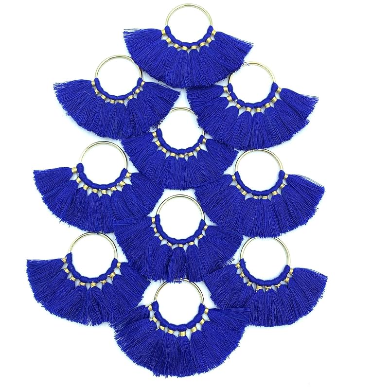 TEA MYONG hoop tassel circle tassel charm ring fringe 3cm decorative tassel for accessories material YT-5 (royal blue, 10)
TEA MYONG hoop tassel circle tassel charm ring fringe 3cm decorative tassel for accessories material YT-5 (royal blue, 10)