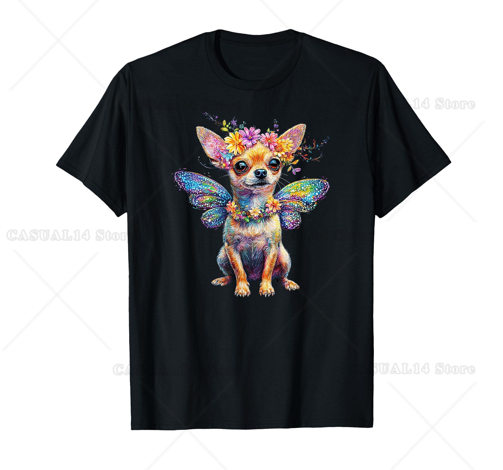 Cute Chihuahua Dog Angel With Wings T-Shirt For Pets Owner Kawaii Animal Lovers Tee Round Neck Print 4XL
Cute Chihuahua Dog Angel With Wings T-Shirt For Pets Owner Kawaii Animal Lovers Tee Round Neck Print 4XL