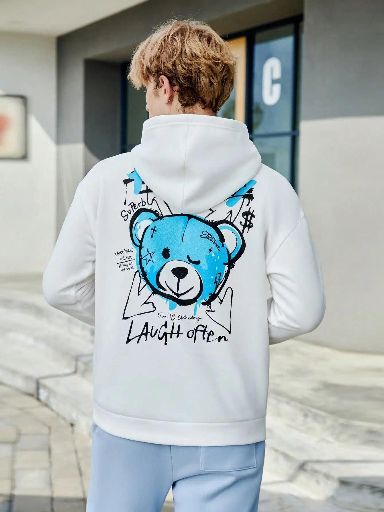 Blue Happy Bear Slogan Hoodies For Unisex Creative Casual Hoody Sport Cartoons Sweatshirts Pocket All-Match Unisexs Pullovers
Blue Happy Bear Slogan Hoodies For Unisex Creative Casual Hoody Sport Cartoons Sweatshirts Pocket All-Match Unisexs Pullovers