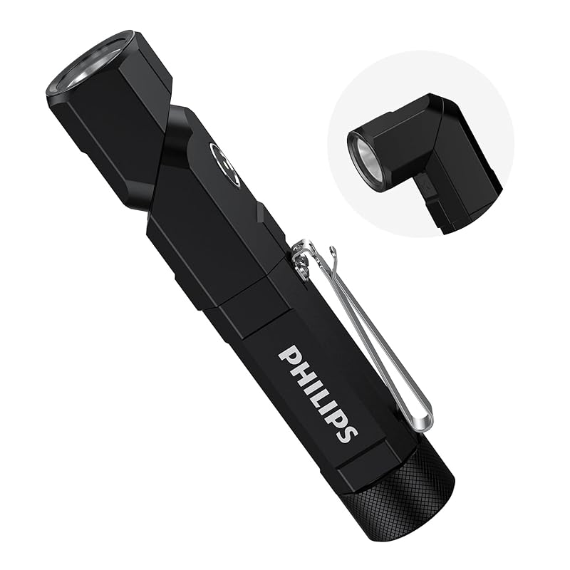 Philips led light small size flashlight powerful flash light 1000 lumens high brightness Type-C rechargeable Shaking your head Work light [90° 
Philips led light small size flashlight powerful flash light 1000 lumens high brightness Type-C rechargeable Shaking your head Work light [90°
