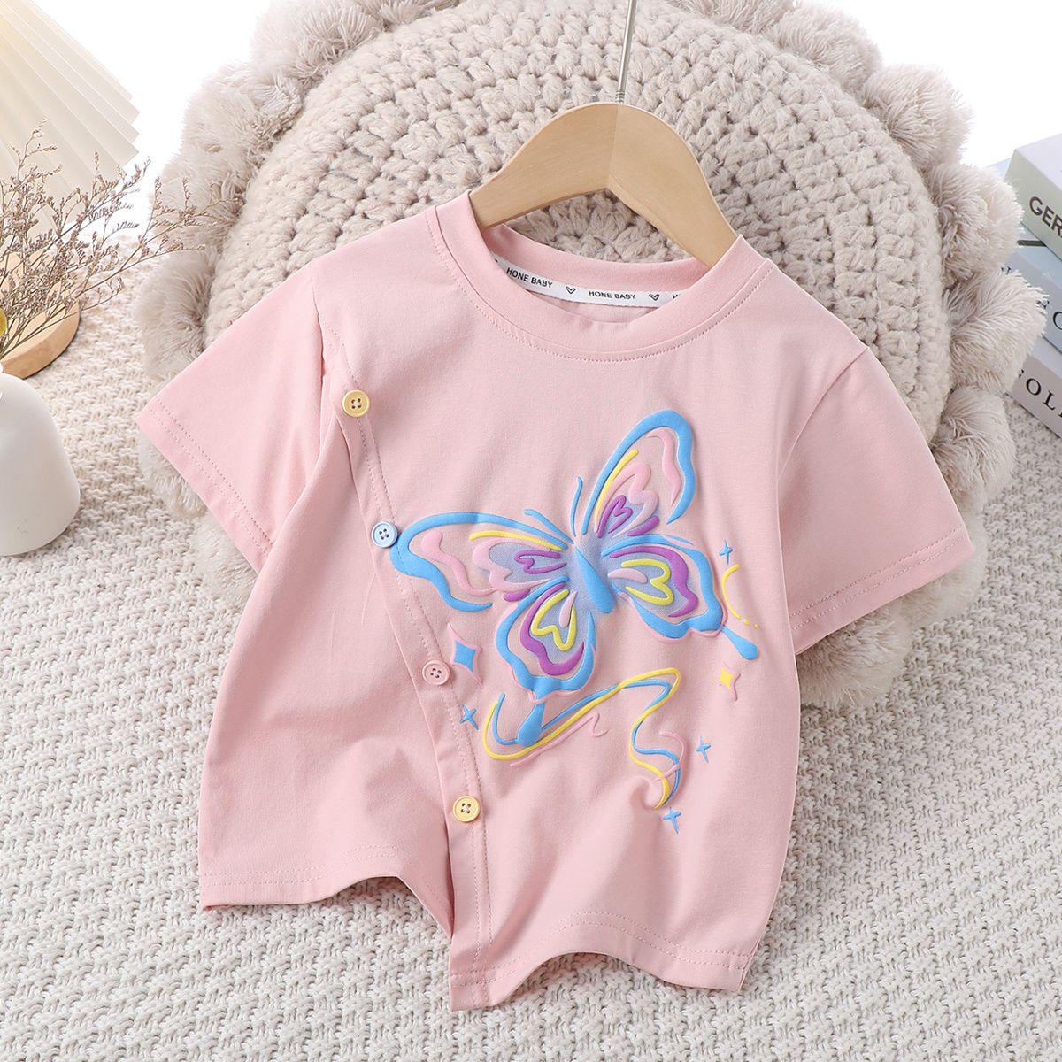 Летняя тонкая футболка с короткими рукавами для девочек, средний размер, детская летняя одежда, топ из чистого хлопка с короткими рукавами 100
Летняя тонкая футболка с короткими рукавами для девочек, средний размер, детская летняя одежда, топ из чистого хлопка с короткими рукавами 100