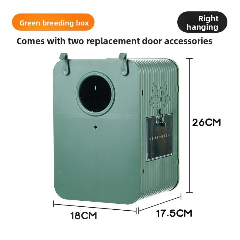 Parrot-specific Breeding Box Wall-mounted Visual Hatching Box Nest Pet Breeding Special Supplies Easy Clean PVC Bird Cages
Parrot-specific Breeding Box Wall-mounted Visual Hatching Box Nest Pet Breeding Special Supplies Easy Clean PVC Bird Cages