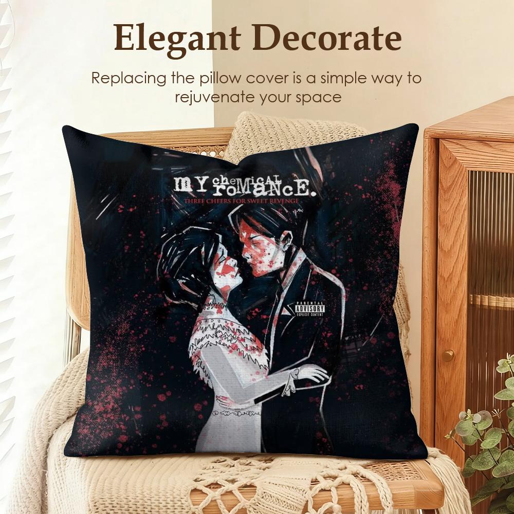 My CChemical RRomance Cushion Cover Natural Linen Organic Fabric DoubleSided Printing Sofa Home Decor Gift Pillow Case 30x30cm
My CChemical RRomance Cushion Cover Natural Linen Organic Fabric DoubleSided Printing Sofa Home Decor Gift Pillow Case 30x30cm