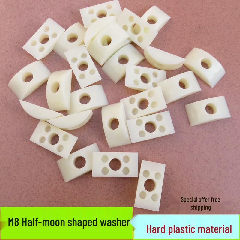 M8 Plastic Half-tooth Washer & Nut Set for Furniture Assembly 100 Crescent Washers
M8 Plastic Half-tooth Washer & Nut Set for Furniture Assembly 100 Crescent Washers