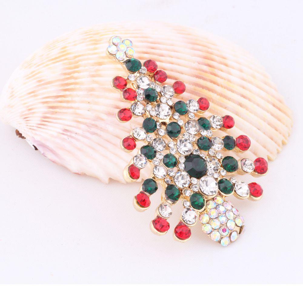 Women Multi-Color Xmas Gift Clothes Decor Christmas Tree Crystal Rhinestone Brooch Pin
Women Multi-Color Xmas Gift Clothes Decor Christmas Tree Crystal Rhinestone Brooch Pin