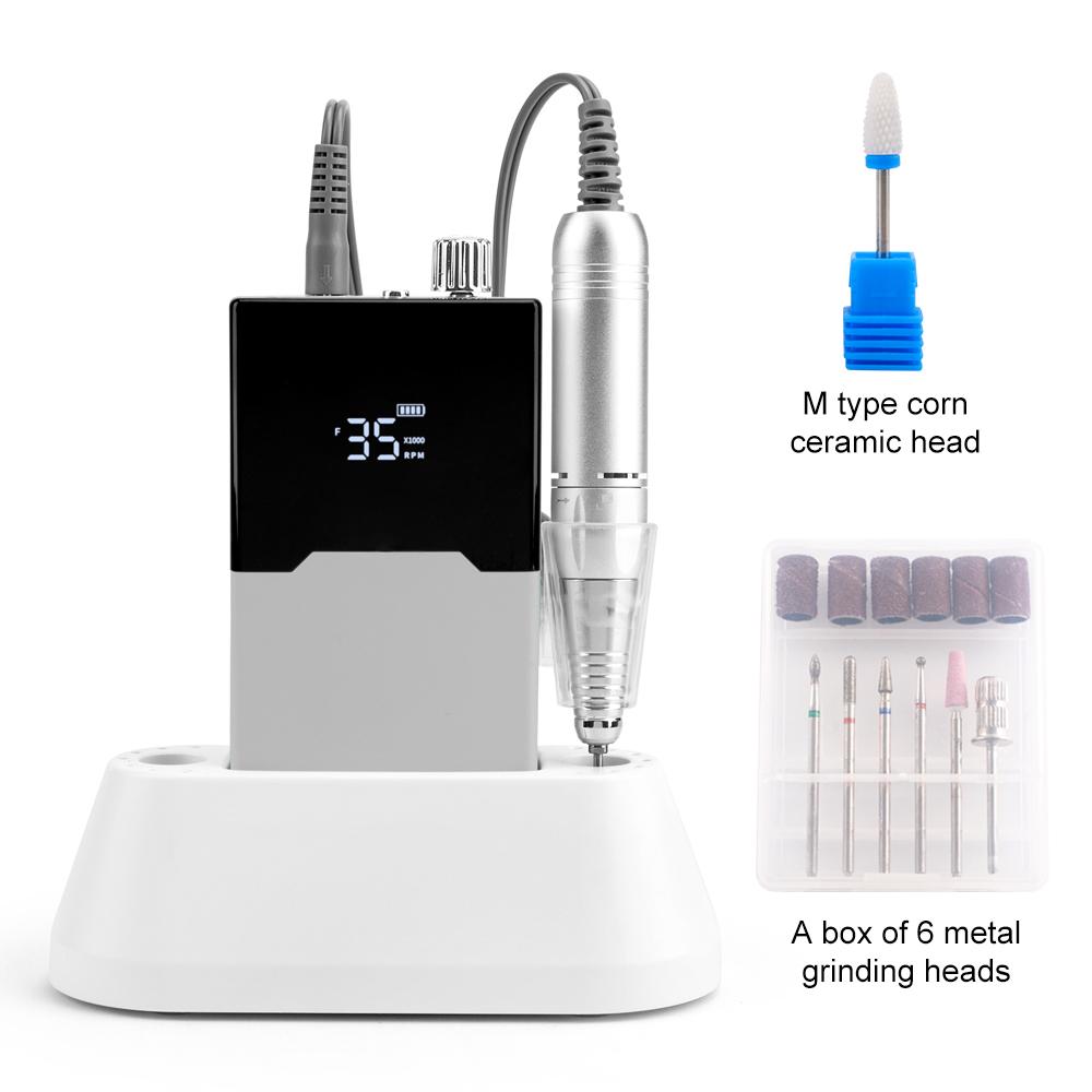 BEPAN Cordless Nail Drill 35000rpm Thin Body Desktop Base Nail Drill Machine Rechargeable Battery Lightweight Irregular US срібний
BEPAN Cordless Nail Drill 35000rpm Thin Body Desktop Base Nail Drill Machine Rechargeable Battery Lightweight Irregular US срібний
