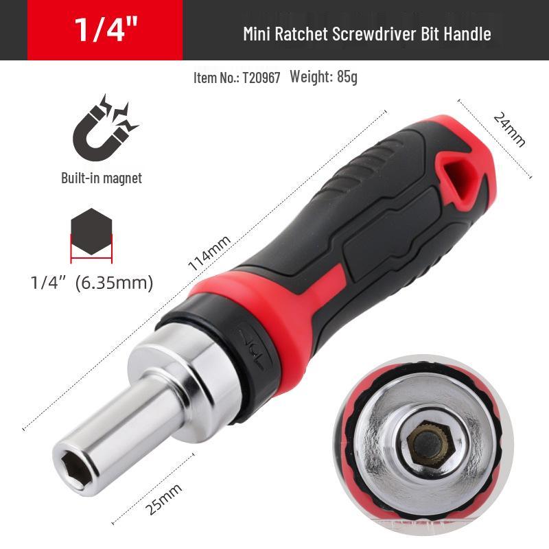 Compact Bi-directional Mini Ratchet Wrench with Movable Head and Double-Ended Small Fly Socket Bit Handle
Compact Bi-directional Mini Ratchet Wrench with Movable Head and Double-Ended Small Fly Socket Bit Handle