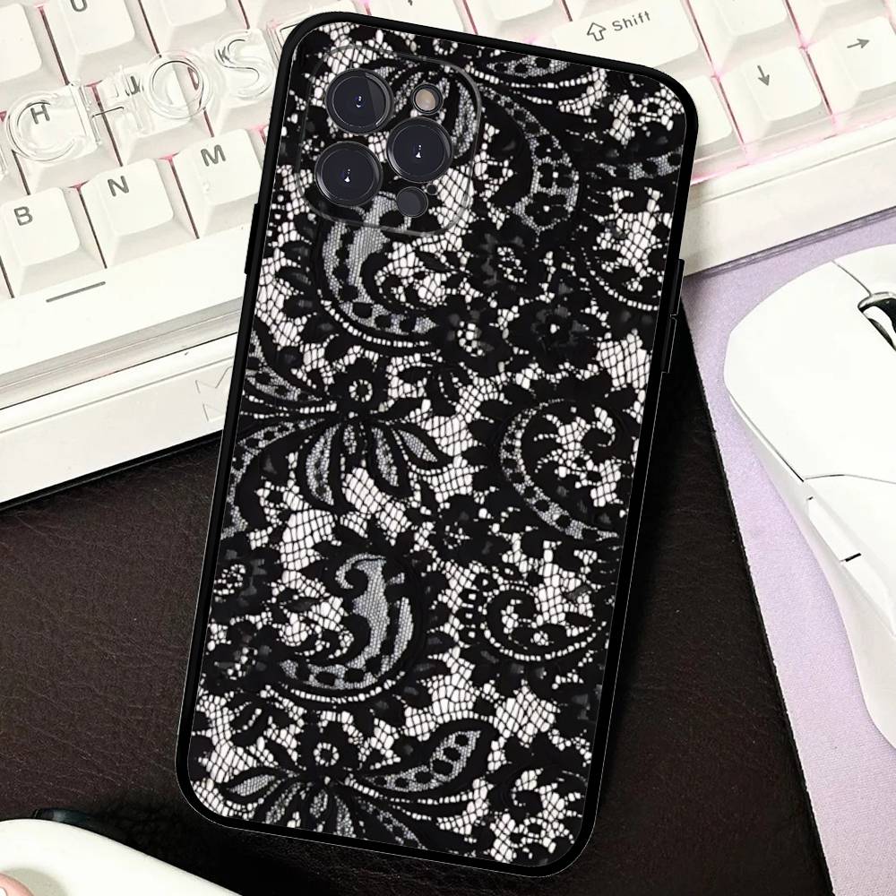 Lace Pattern For IPhone 17 16 15 14 13 12 11 Pro Max Plus Shockproof Black Soft Phone Cover iPhone 11
Lace Pattern For IPhone 17 16 15 14 13 12 11 Pro Max Plus Shockproof Black Soft Phone Cover iPhone 11