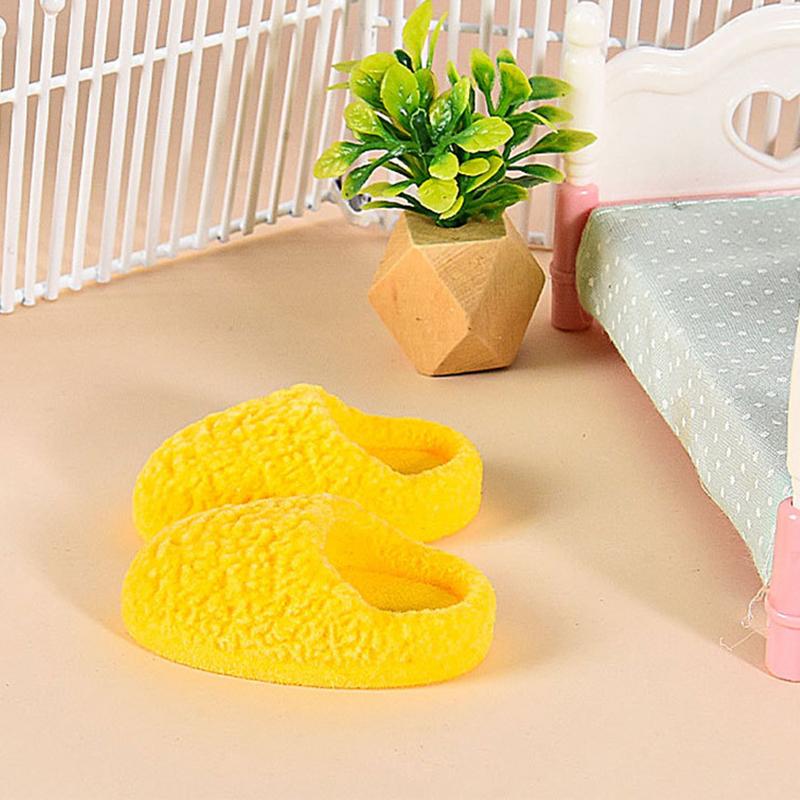 1Pair 1:6 Dollhouse Miniature Slippers Simulation Flocking Slippers Home Model Decor Toy Doll House Accessories
1Pair 1:6 Dollhouse Miniature Slippers Simulation Flocking Slippers Home Model Decor Toy Doll House Accessories