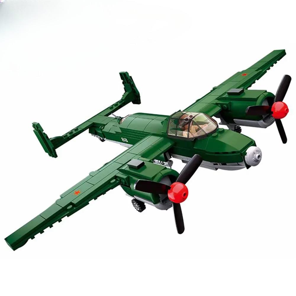 311Pcs WWII Air Force TU-2 Medium Bomber Military Aircraft Model Educational Toy for Children No Box
311Pcs WWII Air Force TU-2 Medium Bomber Military Aircraft Model Educational Toy for Children No Box