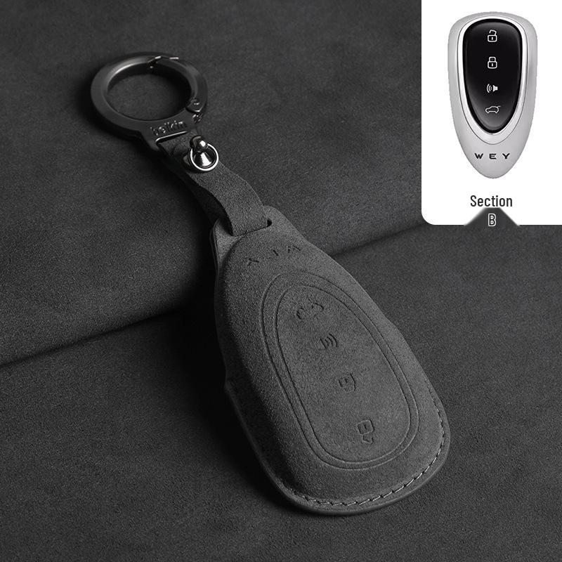 Wey Blue Mountain Gaoshan Latte VV7 P8 Suede Car Key Case - AB Style Set
Wey Blue Mountain Gaoshan Latte VV7 P8 Suede Car Key Case - AB Style Set