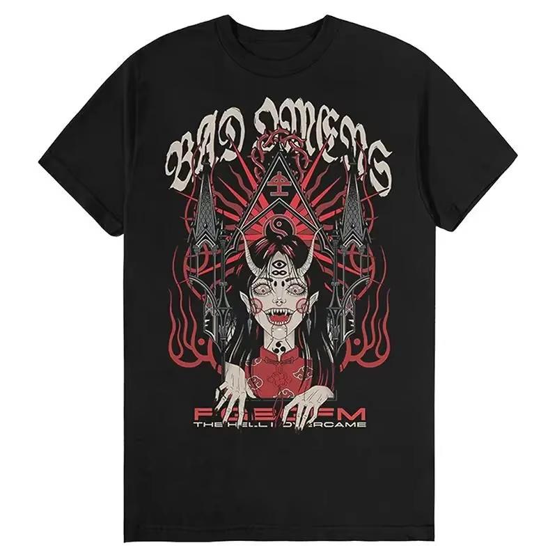 Bad Omens Band Metal Core Rock American Retro Casual Loose Print Men s and Women s Cotton Short-sleeved T-shirt Summer S
Bad Omens Band Metal Core Rock American Retro Casual Loose Print Men s and Women s Cotton Short-sleeved T-shirt Summer S