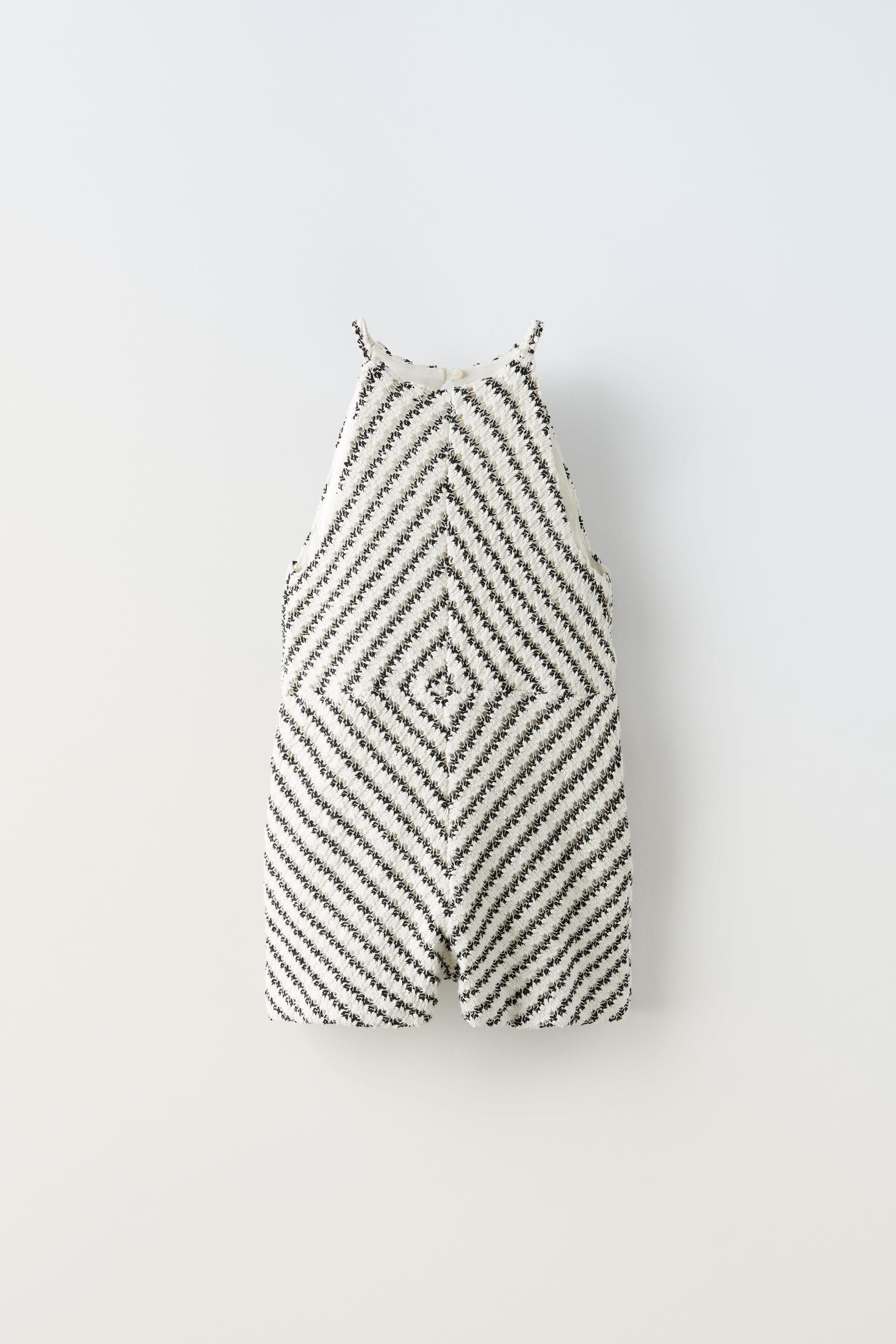 STRIPED CROCHET PLAYSUIT 
STRIPED CROCHET PLAYSUIT