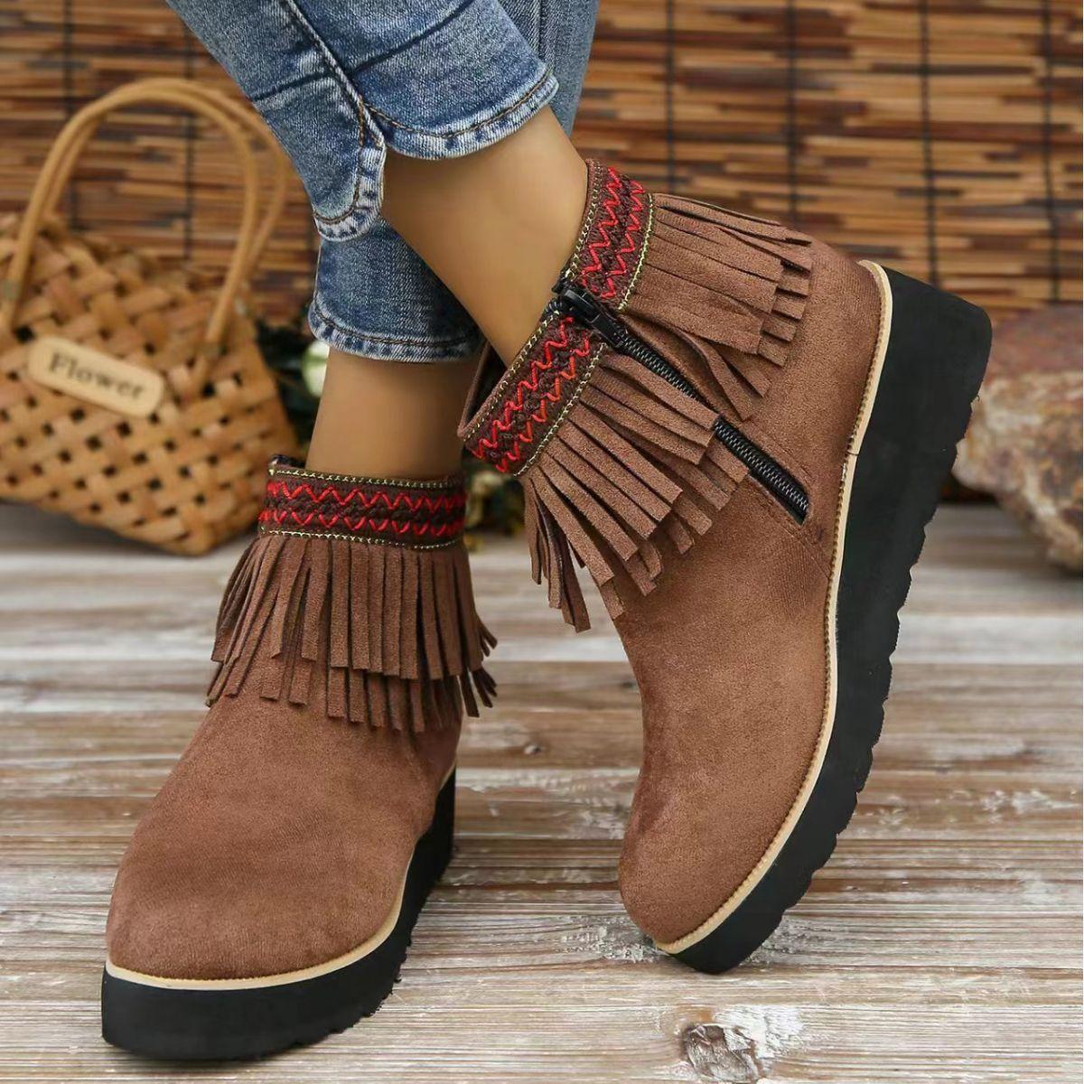 Tassel boots casual flat short boots autumn and winter new women s boots retro college style low boots women s shoes 35
Tassel boots casual flat short boots autumn and winter new women s boots retro college style low boots women s shoes 35
