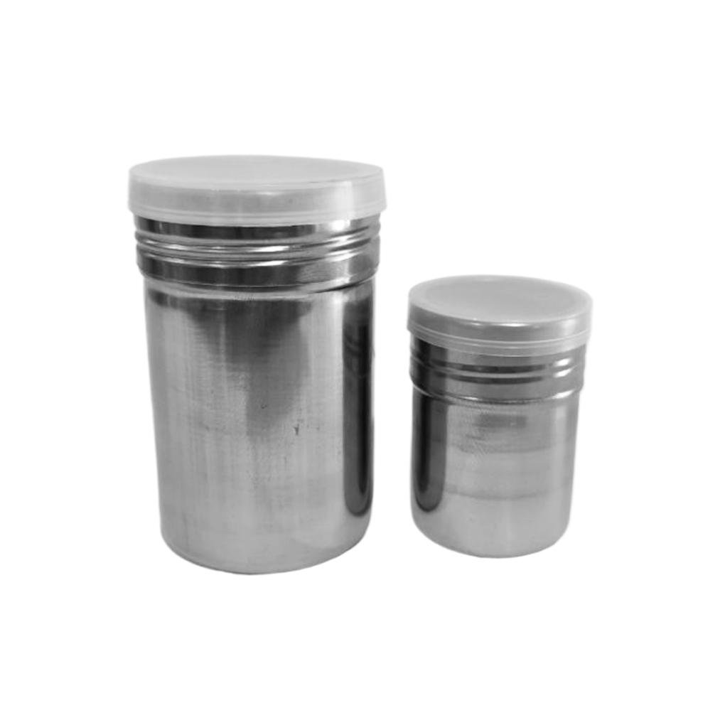 2pcs/set Essential Accessory For Home Stainless Steel Powder Spreader Easy To And Clean Stainless Steel Bottle With Lid
2pcs/set Essential Accessory For Home Stainless Steel Powder Spreader Easy To And Clean Stainless Steel Bottle With Lid