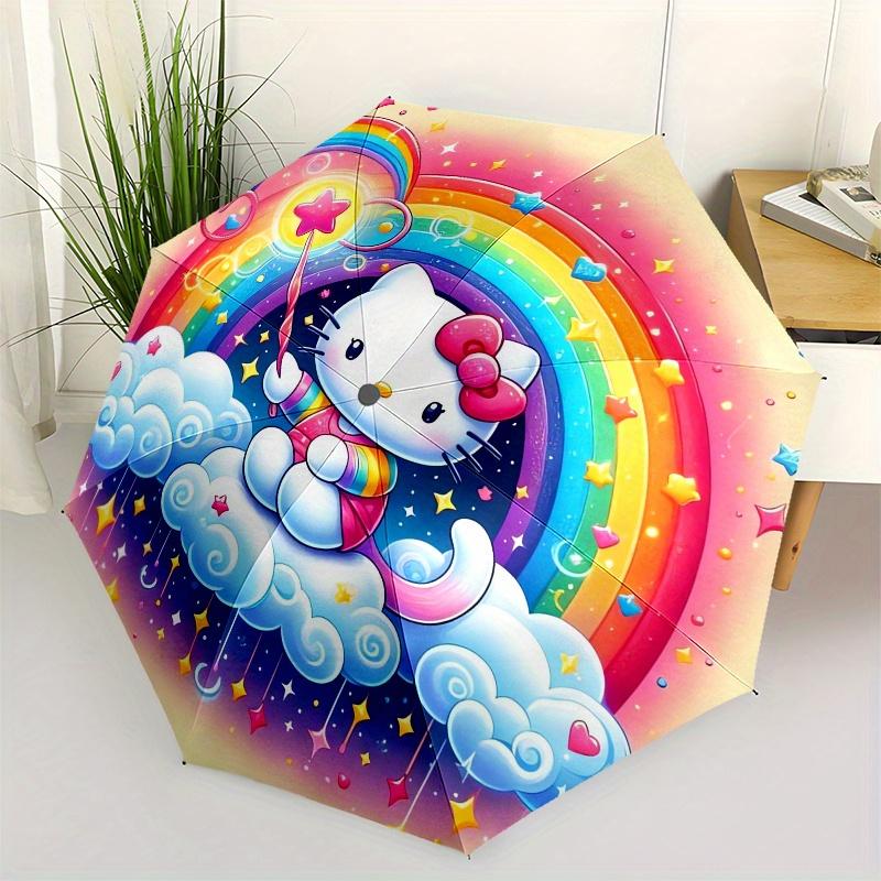 Hello Kitty Automatic Folding Umbrella-Simple 8-Rib Design, Bright Cartoon Pattern, Durable Iron Frame, Suitable For Travel, Outdoor, Beach-
Hello Kitty Automatic Folding Umbrella-Simple 8-Rib Design, Bright Cartoon Pattern, Durable Iron Frame, Suitable For Travel, Outdoor, Beach-