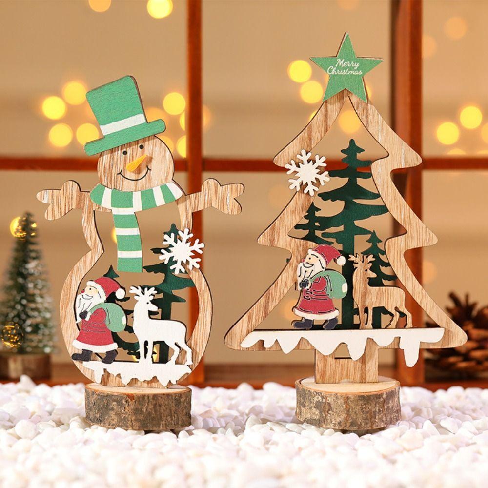 Cute Christmas Snowflake Wooden Decor Santa Claus Reindeer Merry Christmas Decoration Party Favors
Cute Christmas Snowflake Wooden Decor Santa Claus Reindeer Merry Christmas Decoration Party Favors