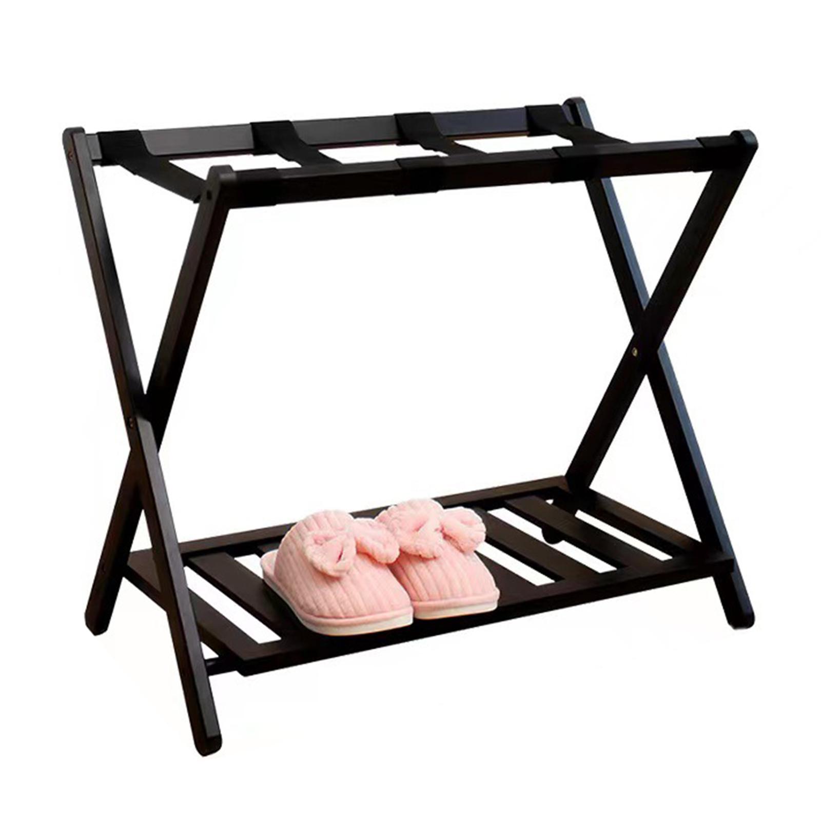 Luggage Rack Floor Standing with Shoes Shelf Suitcase Stand for Hotel Travel Home Heavy Duty Extra Wide Shelf Shoes Guest
Luggage Rack Floor Standing with Shoes Shelf Suitcase Stand for Hotel Travel Home Heavy Duty Extra Wide Shelf Shoes Guest