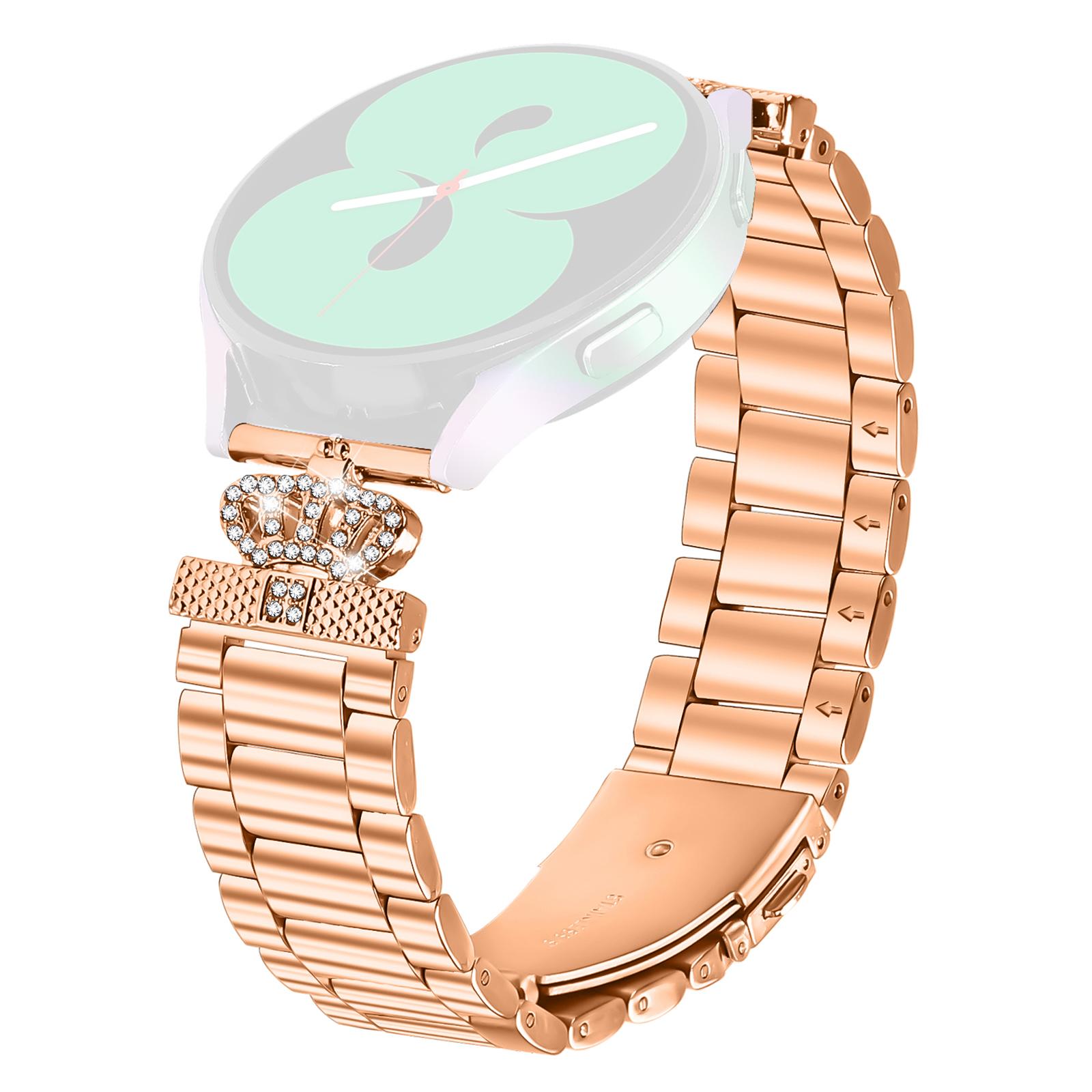 Stainless Steel Strap for GarminMove 3/Vivomove 3 Watch Band Crown Shape Rhinestone Decor Rose Gold
Stainless Steel Strap for GarminMove 3/Vivomove 3 Watch Band Crown Shape Rhinestone Decor Rose Gold