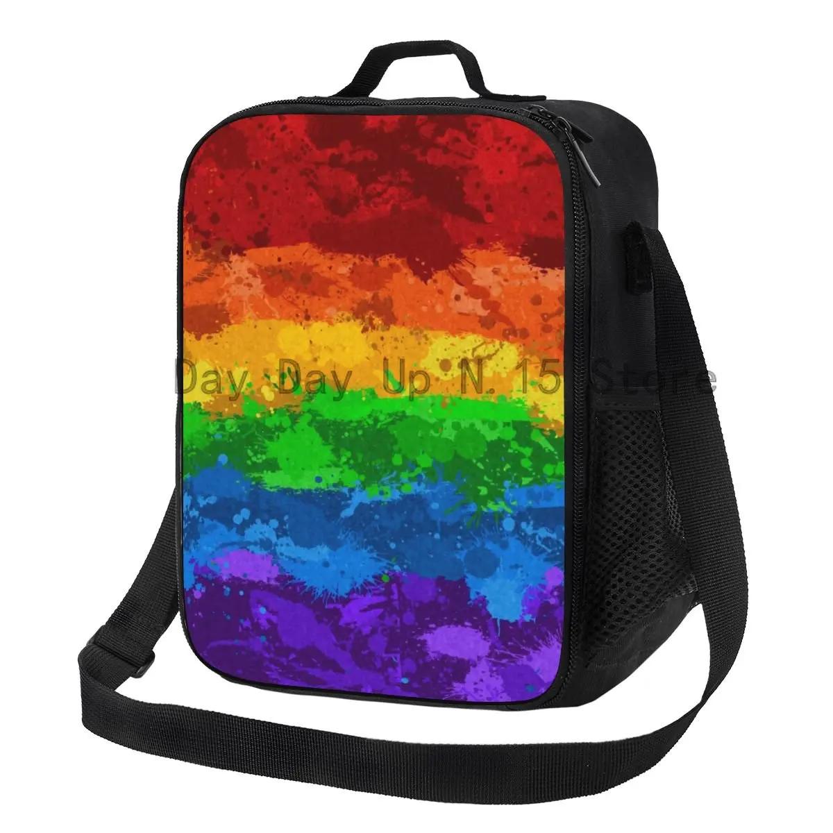 Rainbow Paint Splatter Flag Insulated Lunch Tote Bag Women Lesbian Pride Portable Cooler Thermal Food Bento Box School 26.5x20x11.5CM бежевий
Rainbow Paint Splatter Flag Insulated Lunch Tote Bag Women Lesbian Pride Portable Cooler Thermal Food Bento Box School 26.5x20x11.5CM бежевий