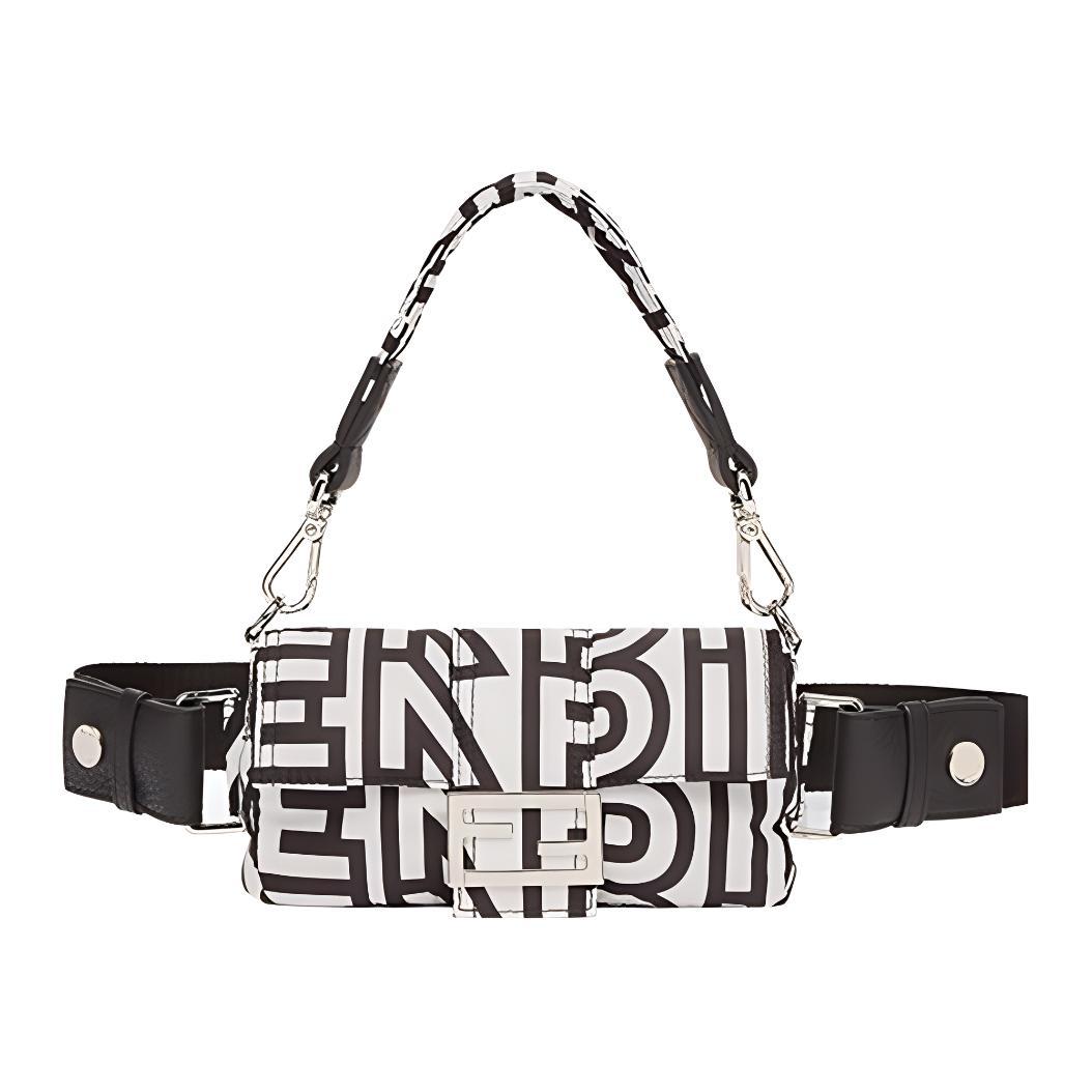 FENDI Baguette FF Two-Tone Calfskin Tote Bag Phone Case Waist Bag Mini Men s Style Black/White One Size-Basic Set (Bag+Dust Bag) чорний
FENDI Baguette FF Two-Tone Calfskin Tote Bag Phone Case Waist Bag Mini Men s Style Black/White One Size-Basic Set (Bag+Dust Bag) чорний