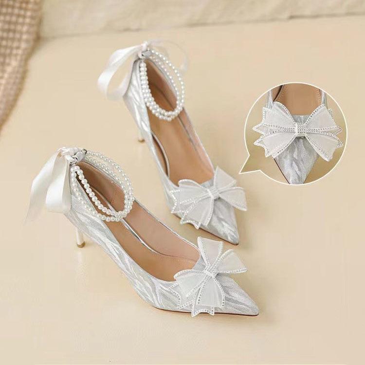 Bow high heels wedding shoes women s 2025 new spring bridesmaid shoes bride shoes stiletto crystal shoes French single shoes 40
Bow high heels wedding shoes women s 2025 new spring bridesmaid shoes bride shoes stiletto crystal shoes French single shoes 40