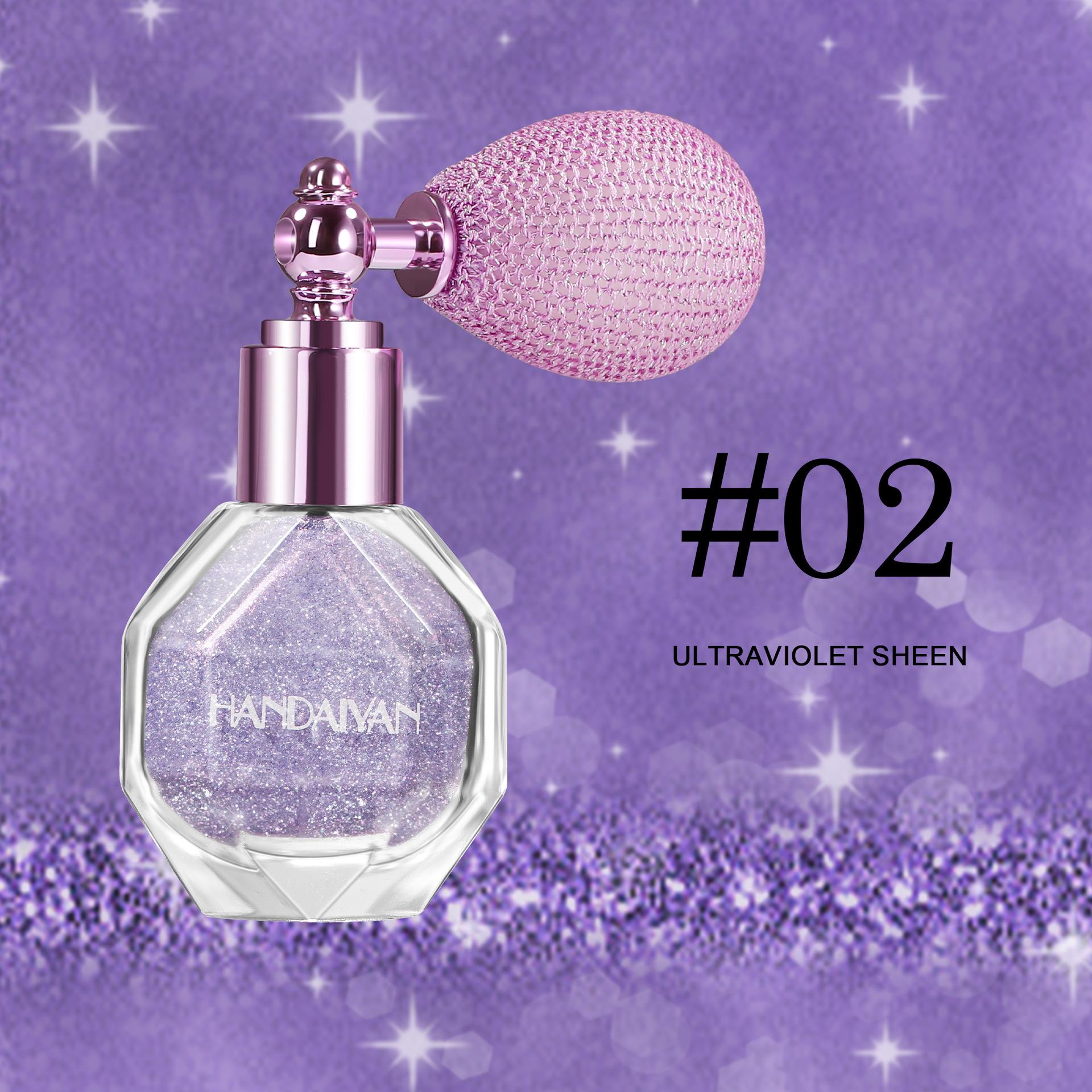 5-Color HANDAIYAN Body Glitter Highlighting Air Cushion Spray Bottle 4.6g
5-Color HANDAIYAN Body Glitter Highlighting Air Cushion Spray Bottle 4.6g