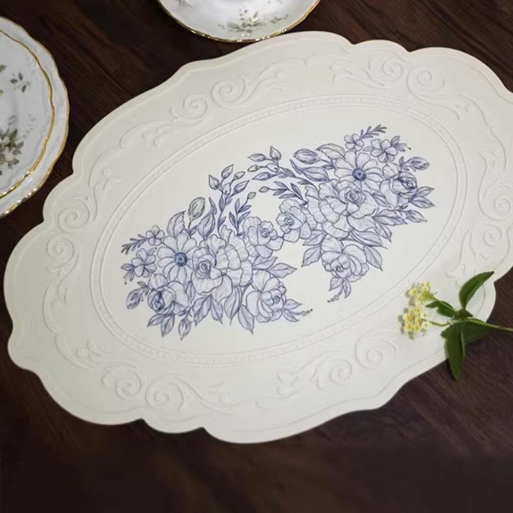 Oval/Round European Placemat Retro Dining Mat Party Table Decoration Table Mat Wedding Round
Oval/Round European Placemat Retro Dining Mat Party Table Decoration Table Mat Wedding Round