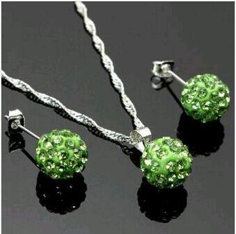 Accessories, Shambhala Diamond Ball Necklace, Earrings, Sets зелений
Accessories, Shambhala Diamond Ball Necklace, Earrings, Sets зелений